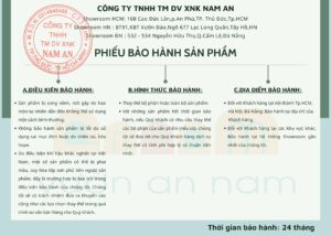 Chính sách bảo hành sản phẩm tại Vườn An Nam