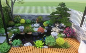 Cây xanh và hoa trang trí sân vườn đẹp