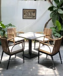 Bộ bàn ghế cafe ngoài trời BGM-01