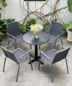 Bộ bàn ghế cafe ngoài trời BR-031
