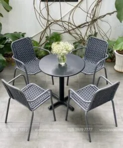 Bộ bàn ghế cafe ngoài trời BR-031