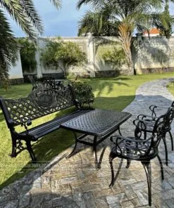 Bộ bàn ghế công viên nhôm đúc CV-06E