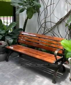 Ghế công viên giả gỗ GCV-02