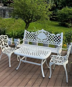 Bộ bàn ghế công viên nhôm đúc CV-06CN (2)