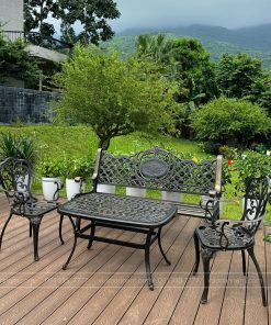 Bộ bàn ghế công viên nhôm đúc CV-06CN (3)