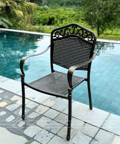 Bộ bàn ghế sân vườn màu nâu 6 ghế BG-05CNM (3)