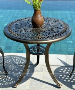 Bàn tròn nhôm đúc BG-02N D70cm