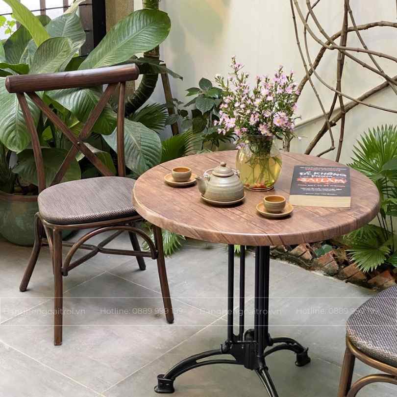 Ghế ban công khung nhôm BC-13 lưng tựa thoải mái