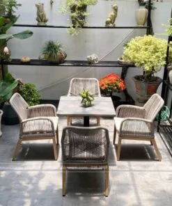 Bộ bàn ghế ngoài trời sân vườn cao cấp BR-02VX