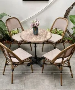 Bộ bàn ghế cafe phong cách Bistro