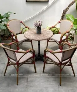Bộ bàn ghế cafe ngoài trời BTL-GC16D