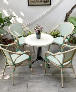 Bộ bàn ghế cafe ngoài trời BTL-GC16X