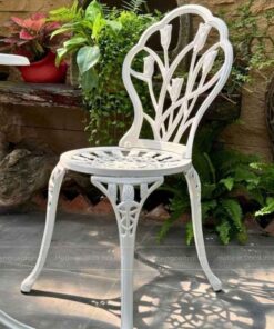 Ghế nhôm đúc ngoài trời thiết kế Bistro Pháp