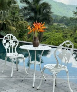 Bộ bàn ghế ban công nhôm đúc BG-27