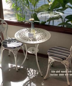 Bộ bàn ghế ban công nhôm đúc BG-27T 2 ghế