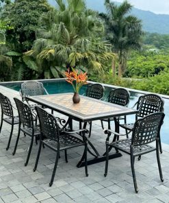 Bộ bàn ghế sân vườn nhôm đúc BG-1.8M