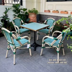Bộ bàn ghế Cafe ngoài trời BTL-082