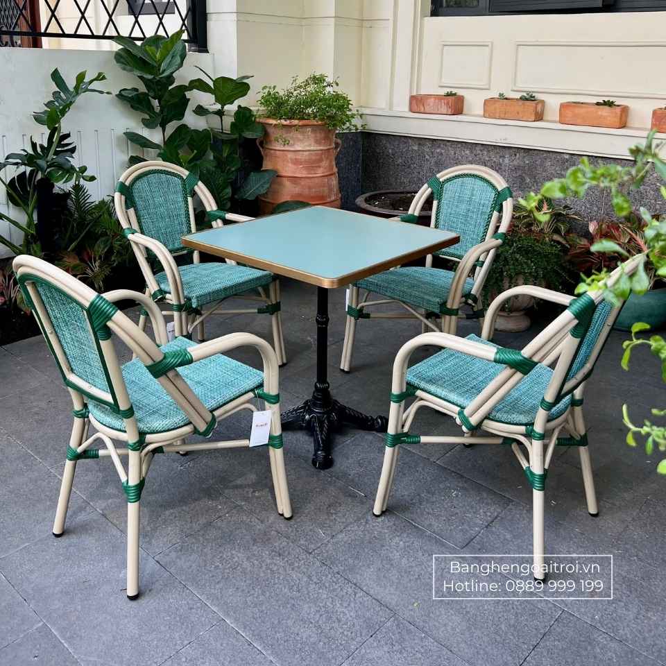 Bộ bàn ghế Cafe ngoài trời BTL-082
