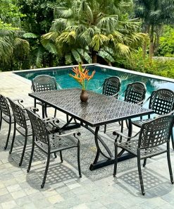 Bộ bàn ghế sân vườn 8 ghế BG04-2.0CNN (2)