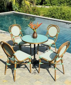 Bộ bàn ghế cafe ngoài trời BTL-KT17X (2)