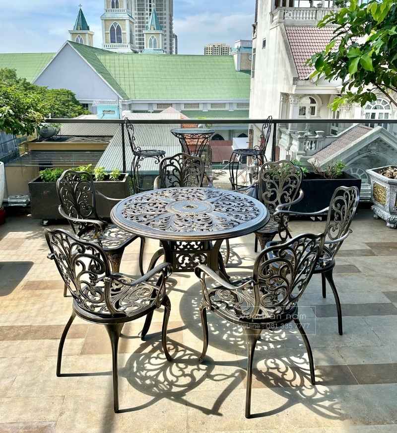 Bàn ghế Nhôm đúc