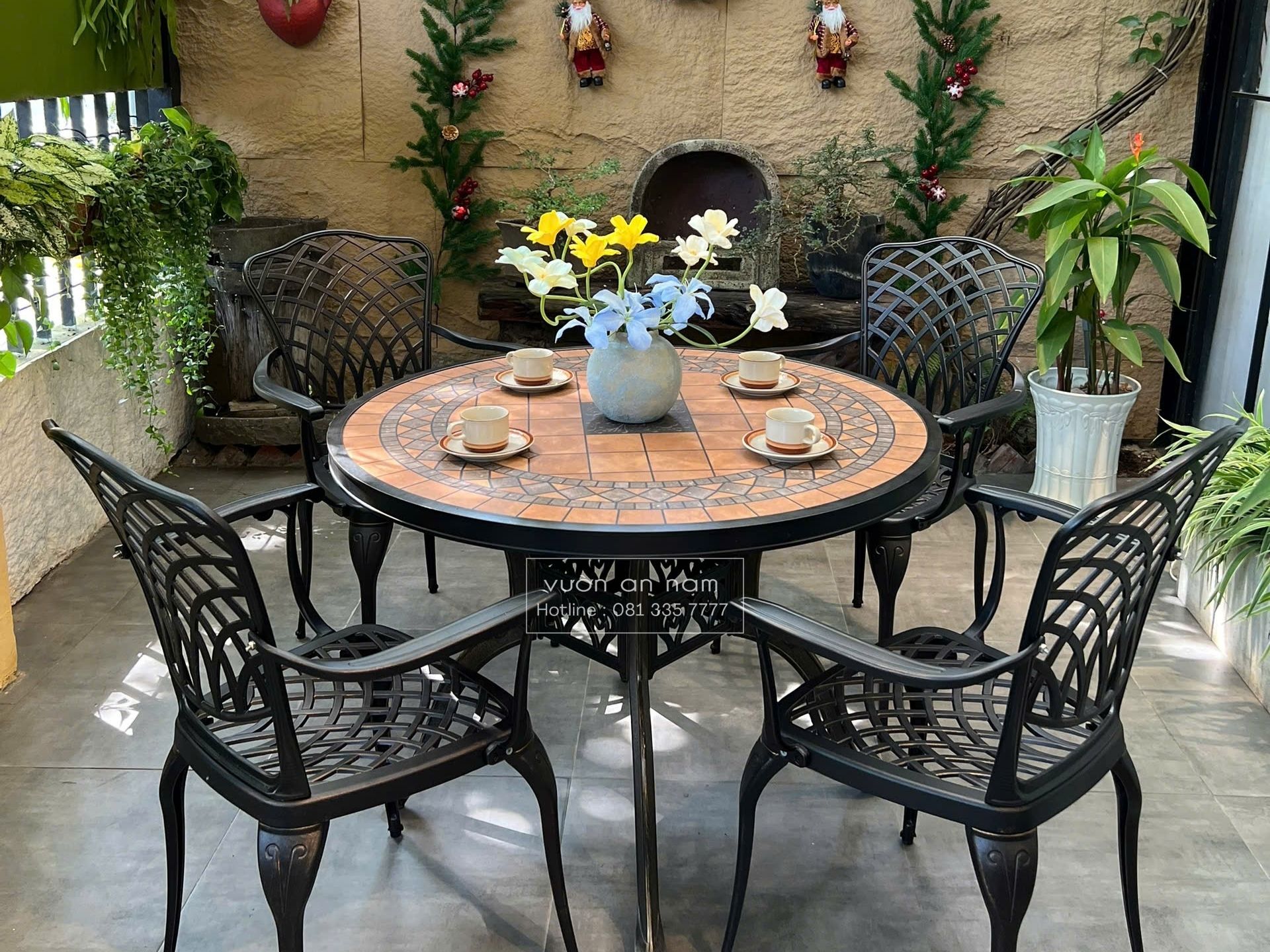 Mặt đá composite cao cấp dùngngoài trời hiện đại