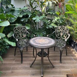 Bộ bàn ghế nhôm đúc phong cách Royal Garden Collection 