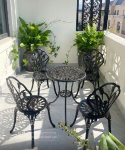 Bộ 4 ghế ban công hoa Tulipe